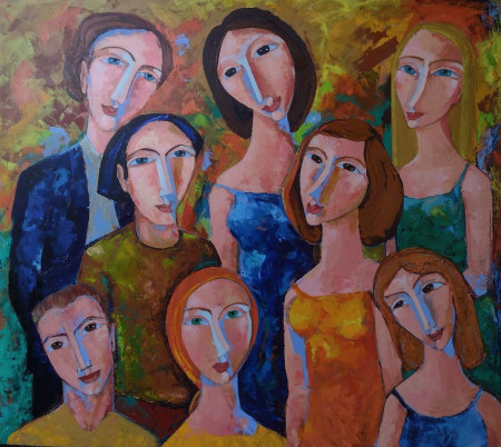 "Pessoas" 127x150 cm. R$ 8000